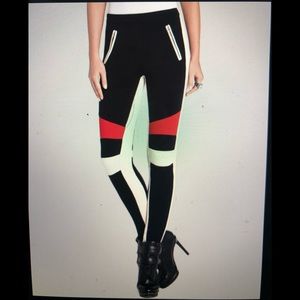 BCBGMaxazria color block leggings
